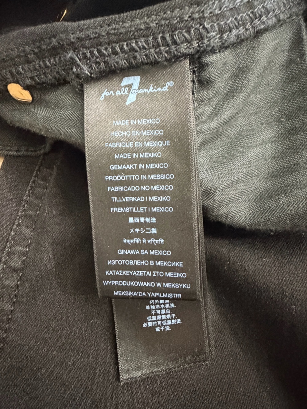 7 For All Mankind Black Bootcut Jeans - Flared Hem - Picture 4 of 7